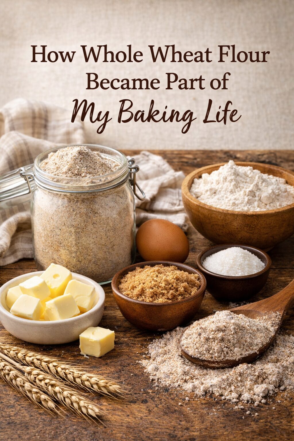 can i have featured image for How Whole Wheat Flour Became Part of My Baking Life - 1024 by 1536 pixels,