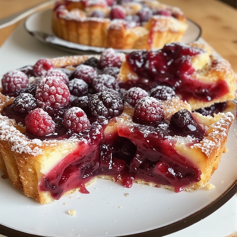 berry fruit filled pie
