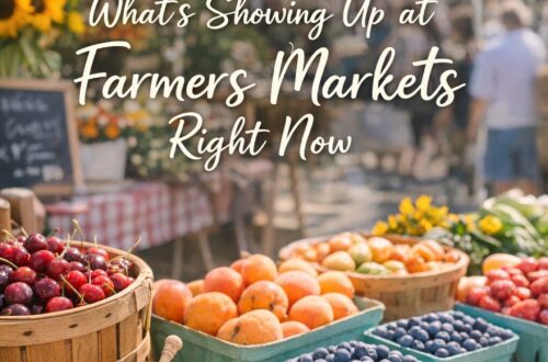 feature image for What’s Showing Up at Farmers Markets Right Now (and the Ingredients That Make Desserts Extra Delicious)