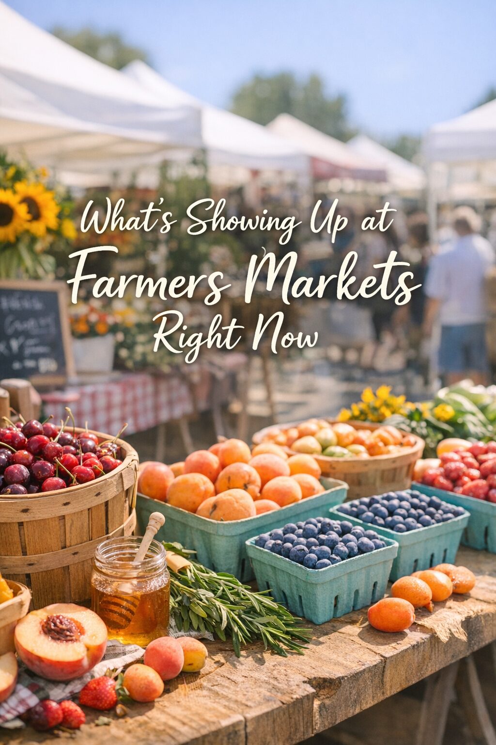 feature image for What’s Showing Up at Farmers Markets Right Now (and the Ingredients That Make Desserts Extra Delicious)